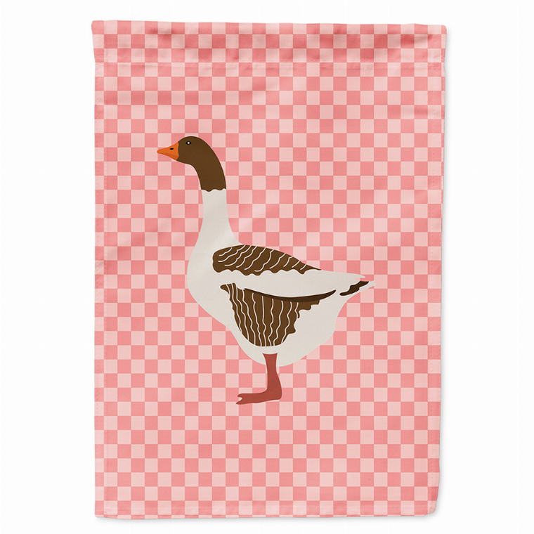 Animal/Bird Themed Pink Check Flag Canvas - 638508945525