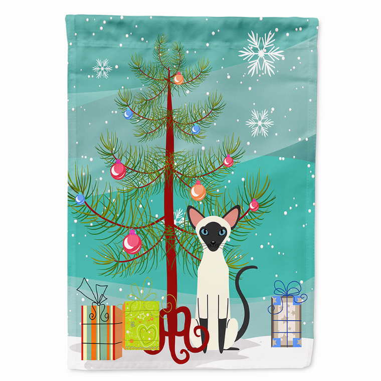 Merry Christmas Tree/Cat Breed Themed Flag Canvas - 638508601544