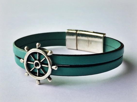 Nautical Leather Bracelet - 000854125403