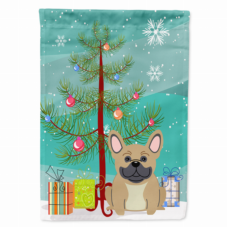 Merry Christmas Tree/Dog breed Themed Flag Canvas - 638508536525
