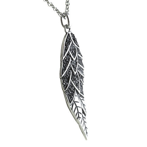 Sparkling Angel Wing Necklace - 734130260309