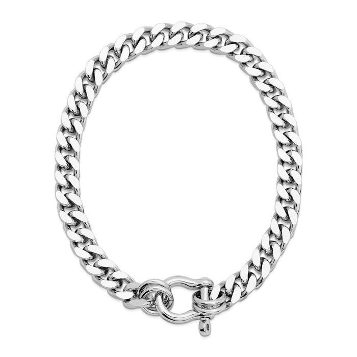 Eklexic Roxy Necklace, Rhodium-Silver Plated, 18 Inch Chain