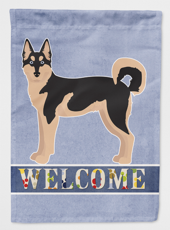 Gerberian Shepsky #2 Welcome Flag Canvas House Size - 194030051436