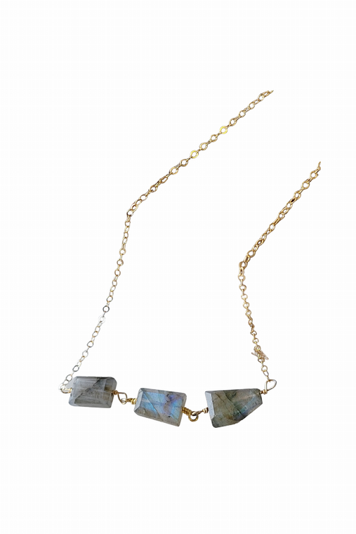 Baker Beach 3 Stone Necklace - 810104074452