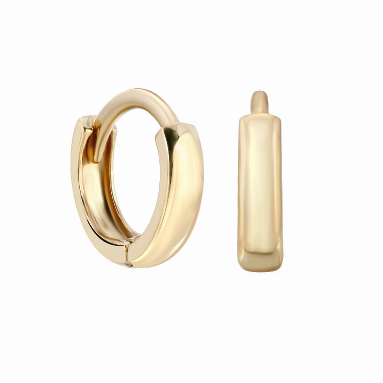 14K GOLD MICRO HUGGIES - 000458452396