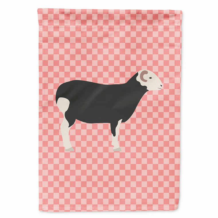 Animal/Bird Themed Pink Check Flag Canvas - 638508946195
