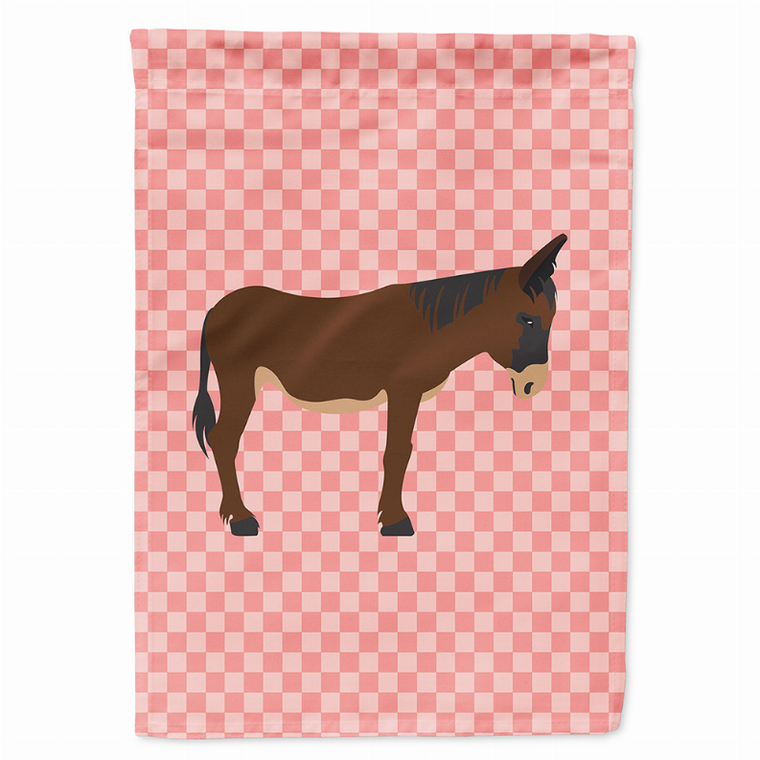 Animal/Bird Themed Pink Check Flag Canvas - 638508945020