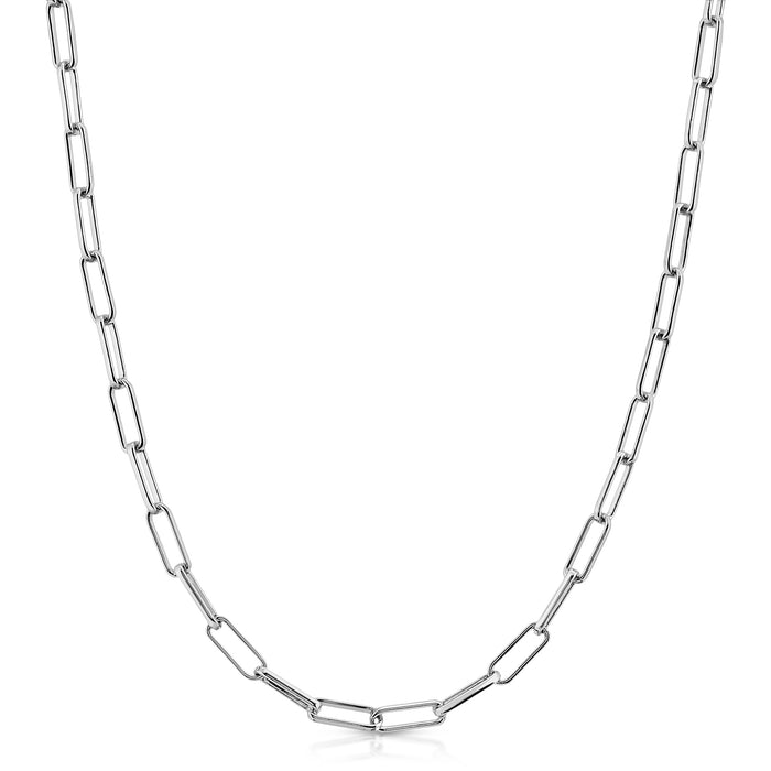 Silver Elongated Link Chain - 000354785911