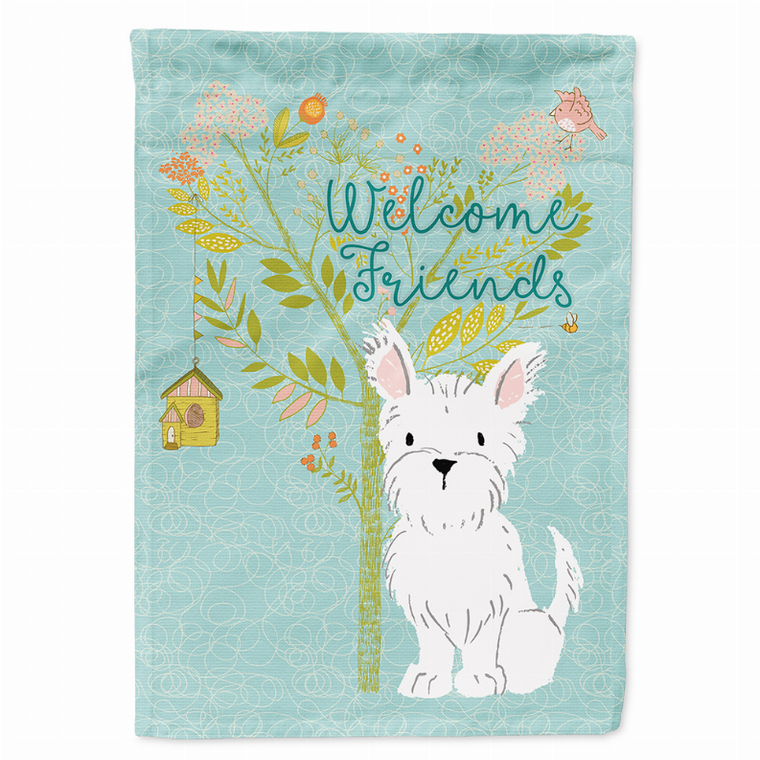 Welcome Friends/Dog Breed Themed Flag Canvas - 652259199464