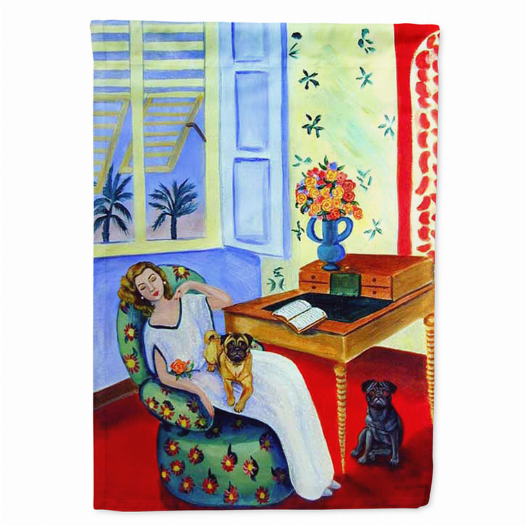 Lady/Dog Breed Flag Canvas - 705332075152