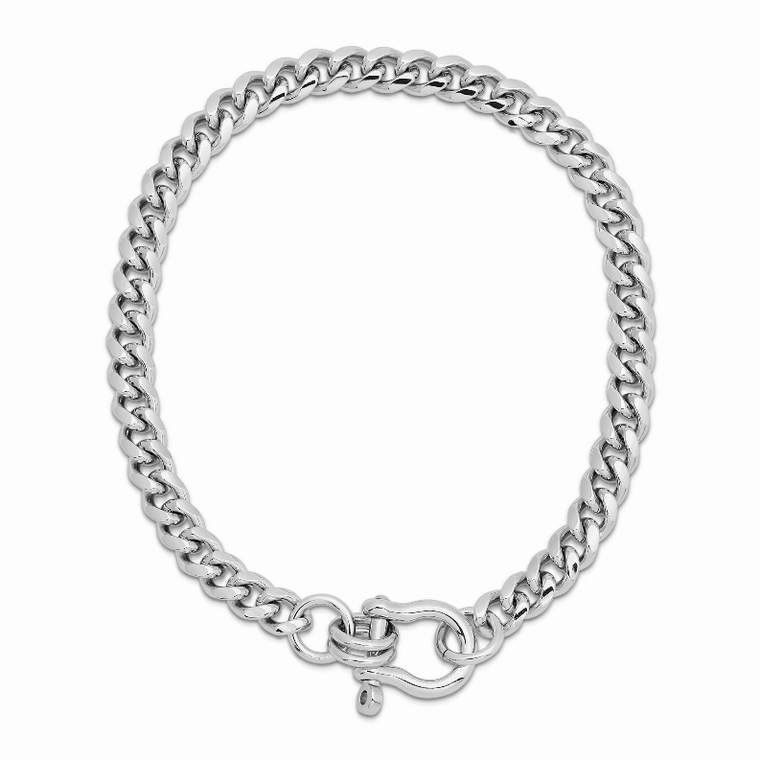 Eklexic Anouk Necklace, Rhodium?Silver Finish, 24 Inch, Long Fashion Statement