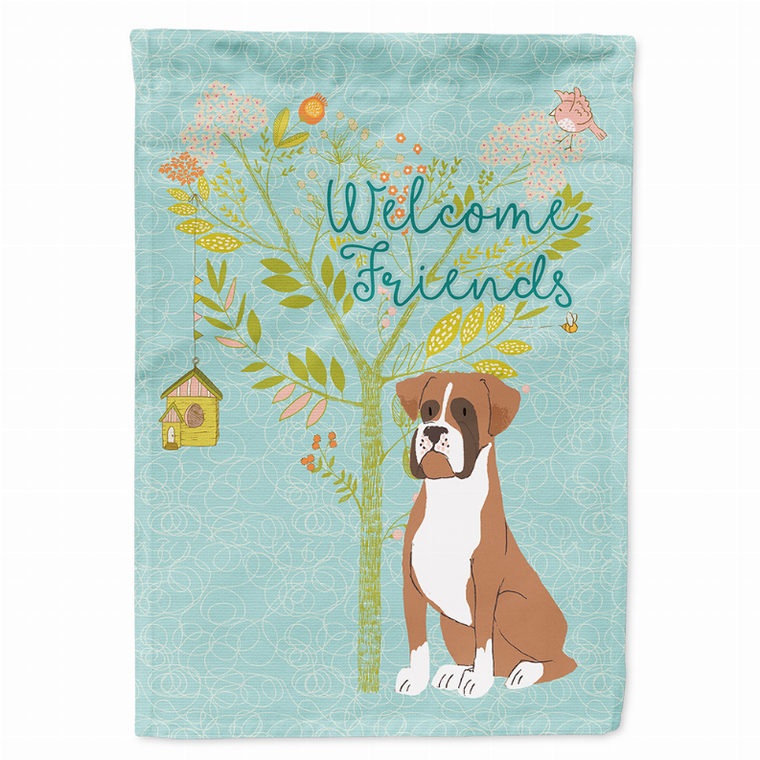 Welcome Friends/Dog Breed Themed Flag Canvas - 652259198887