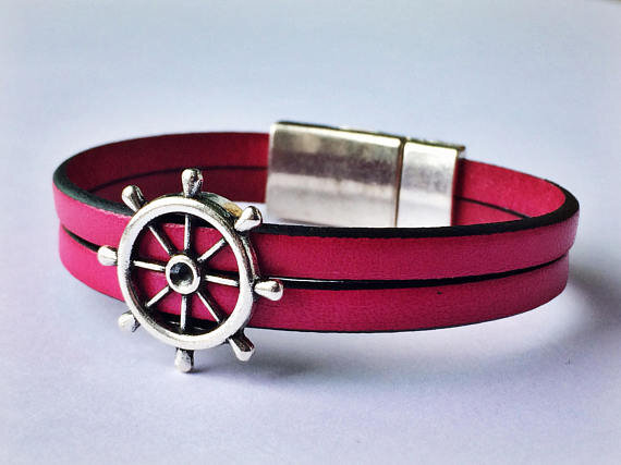Nautical Leather Bracelet - 000854125388