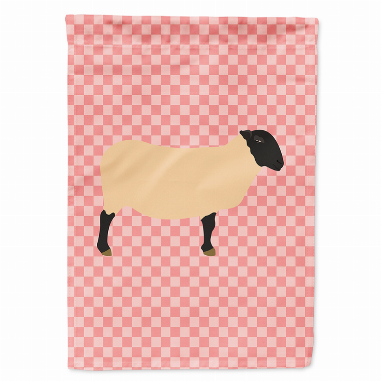 Animal/Bird Themed Pink Check Flag Canvas - 638508946218