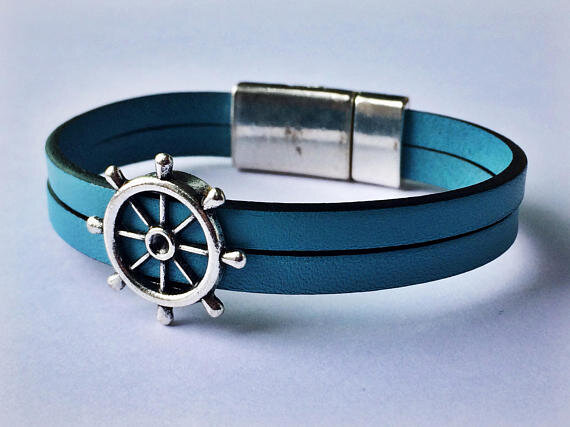 Nautical Leather Bracelet - 000854125392