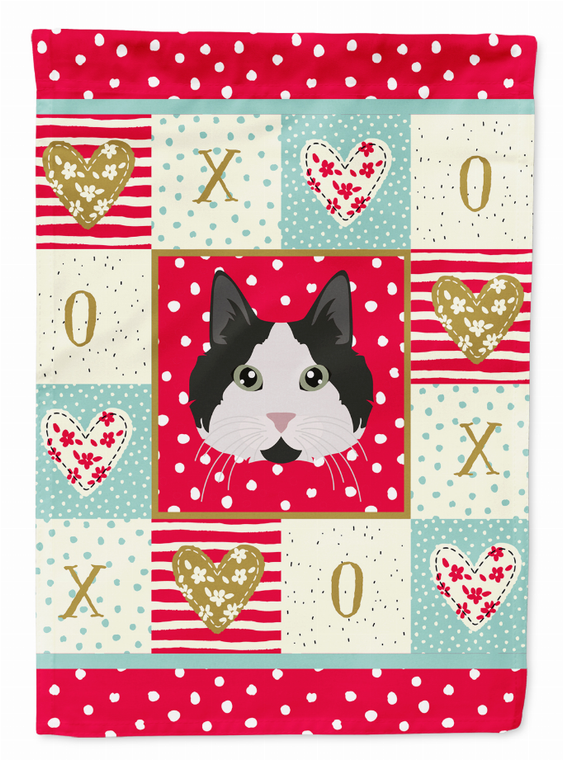 Cymric #2 Cat Love Flag Canvas House Size - 194030085905