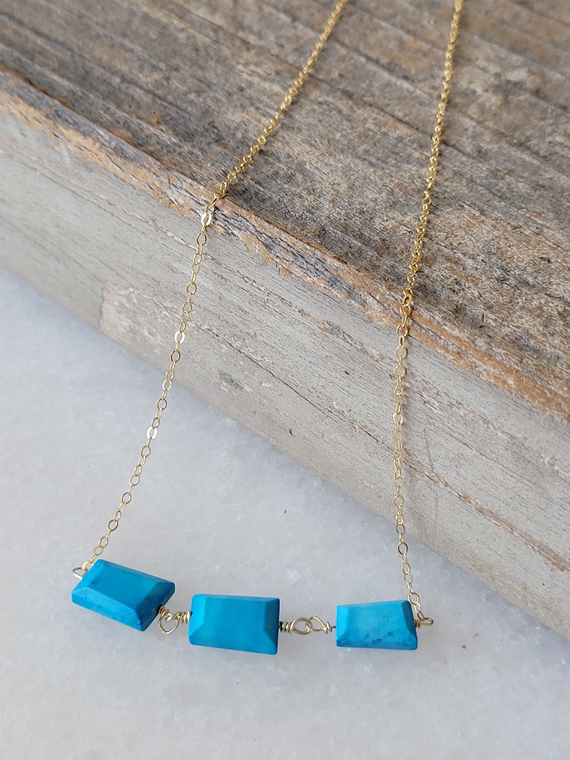 Baker Beach 3 Stone Necklace - 810104074490