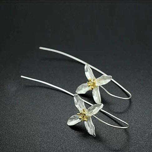 Straight from the Valley Amazing Flower Earrings made in Sterling Silver - 700000017236