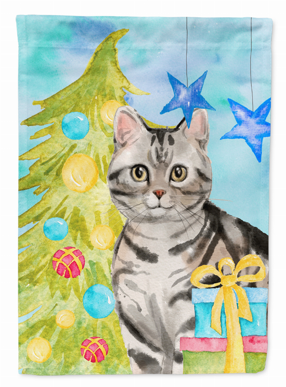 Christmas Presents Dog Art Flag Canvas - 194030048344