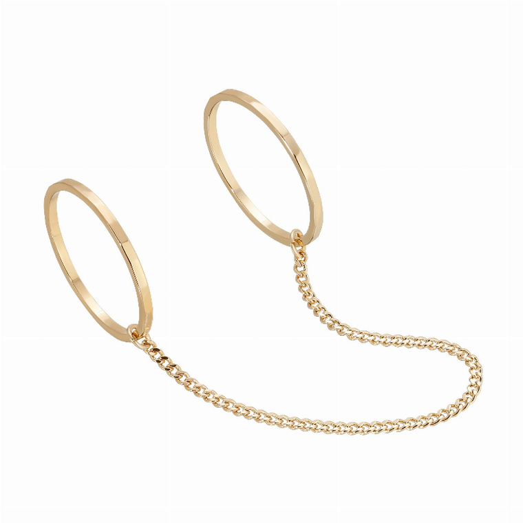 CELESTE DOUBLE CHAIN RING - 000656326252