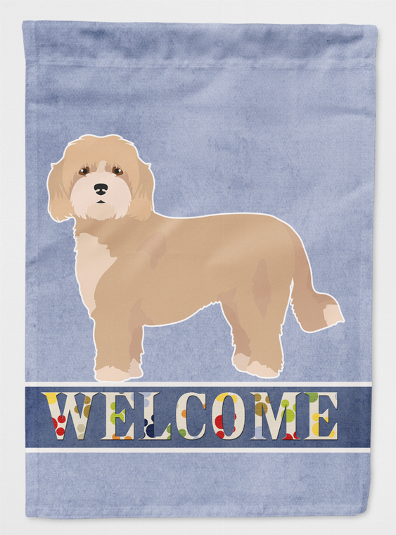 Cavachon Welcome Flag Canvas House Size - 194030051221