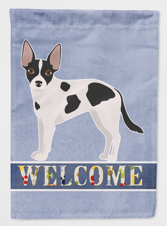 Jackhuahua Welcome Flag Canvas House Size - 194030051559