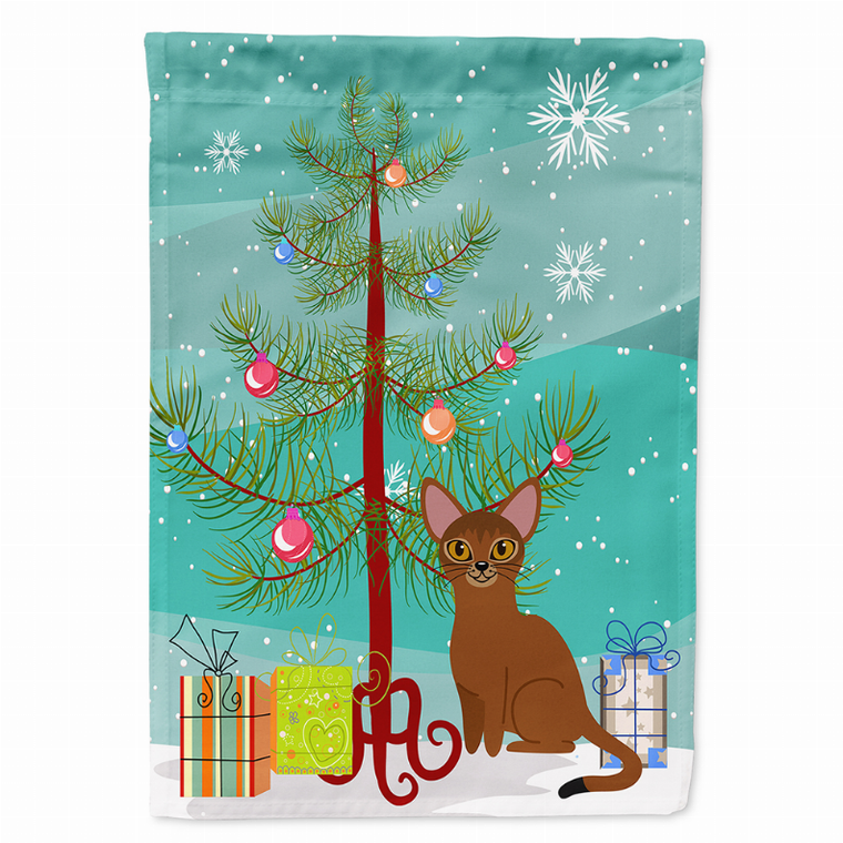 Merry Christmas Tree/Cat Breed Themed Flag Canvas - 638508601360