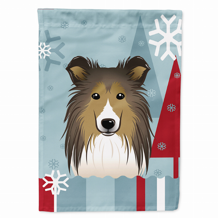 Winter Holiday/Dog Breed Flag Canvas - 638508122650