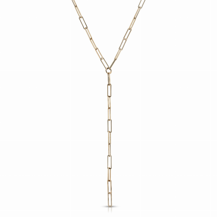 Large Rectangle Link Lariat - 000458452419
