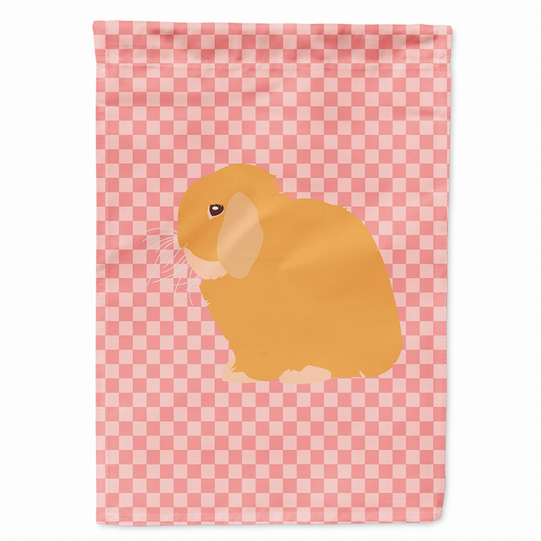 Animal/Bird Themed Pink Check Flag Canvas - 638508946171