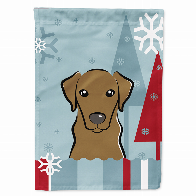 Winter Holiday/Dog Breed Flag Canvas - 638508122575