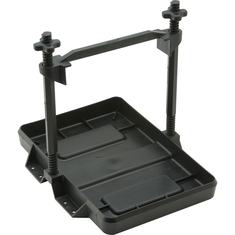 Attwood Heavy-Duty All-Plastic Adjustable Battery Tray - 27 Series - 022697909855