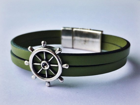 Nautical Leather Bracelet - 000854125399