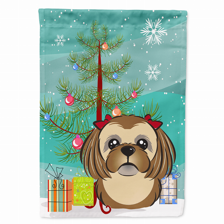 Christmas Tree/Dog  Breed Flag Canvas - 638508103499