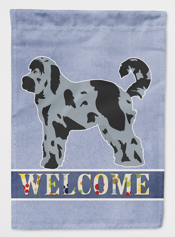 Aussiedoodle #2 Welcome Flag Canvas House Size - 194030051139