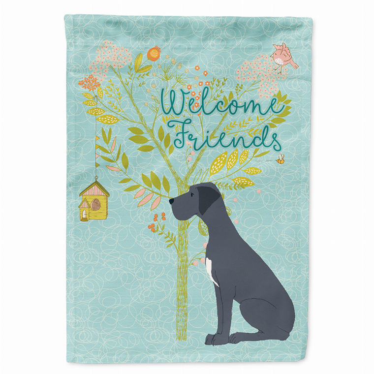 Welcome Friends/Dog Breed Themed Flag Canvas - 652259198931