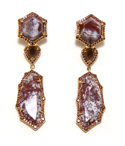 Jasper, Dangle Earrings, 925 Sterling Silver - 000354896872