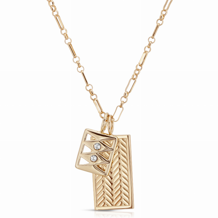 Eklexic Cidney Charm Necklace, Handmade in USA, Adjustable Length, Personalized Fit