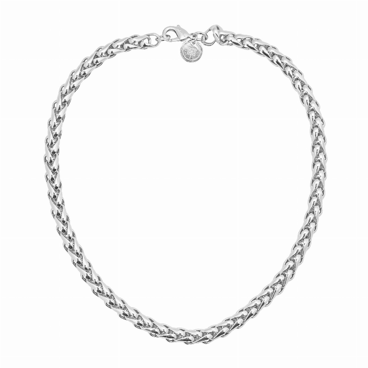 Eklexic Esme Necklace, 20 Inch, Rhodium?Silver Plating, Sleek Modern Look