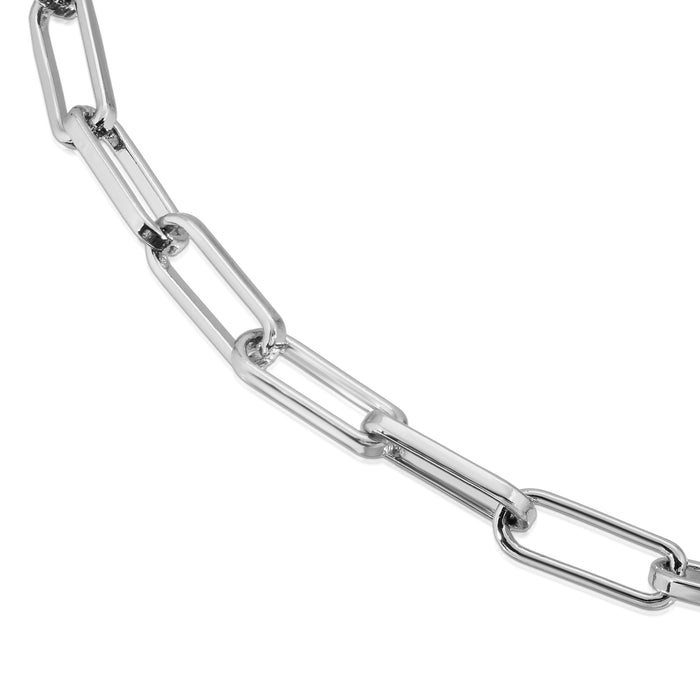Silver Elongated Link Chain - 000354785917