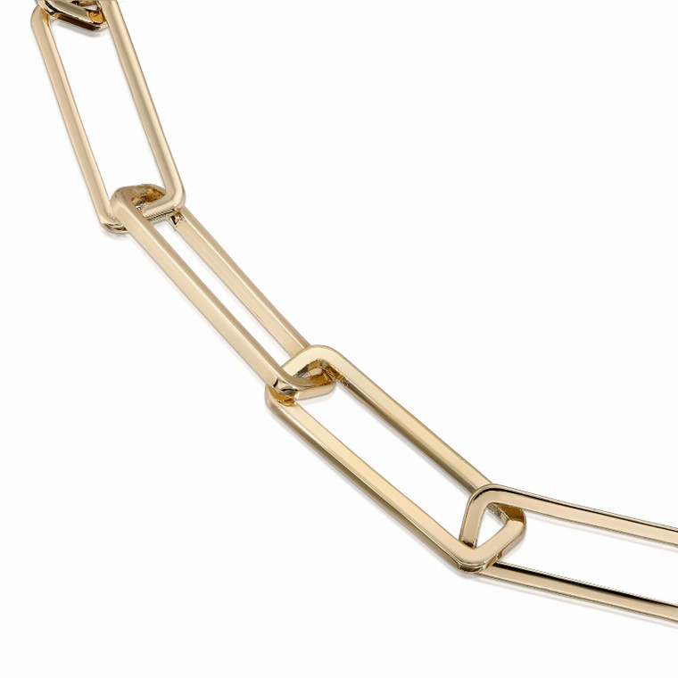 Large Elongated Link Chain Bracelet - 000354785451