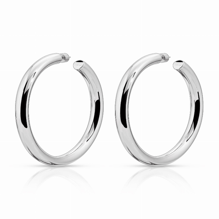 Eklexic Kelly Hoops, 1.5 Inch, Brass, Warm Toned Statement