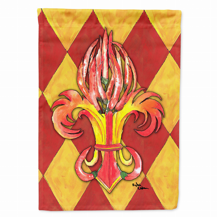 Fleur de lis Themed Flag Canvas - 705332086790