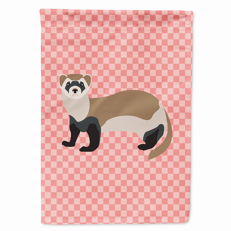 Animal/Bird Themed Pink Check Flag Canvas - 638508945273