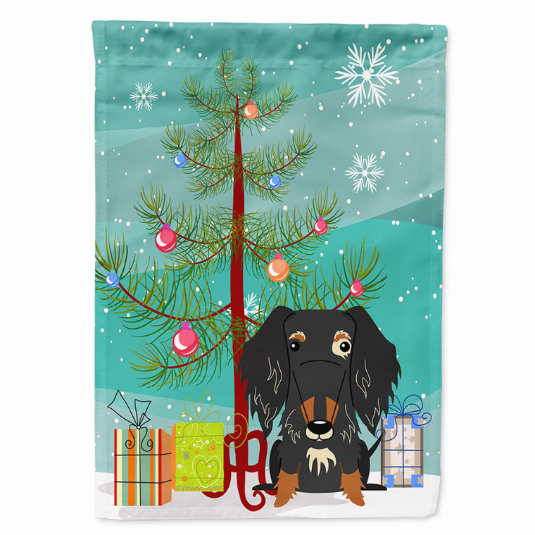 Merry Christmas Tree/Dog breed Themed Flag Canvas - 638508537706