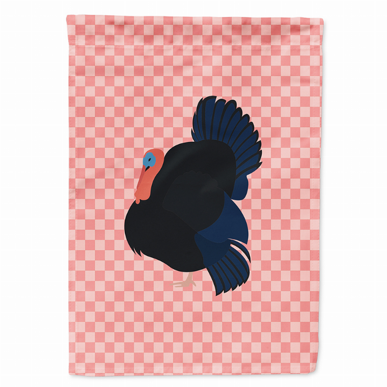 Animal/Bird Themed Pink Check Flag Canvas - 638508946348