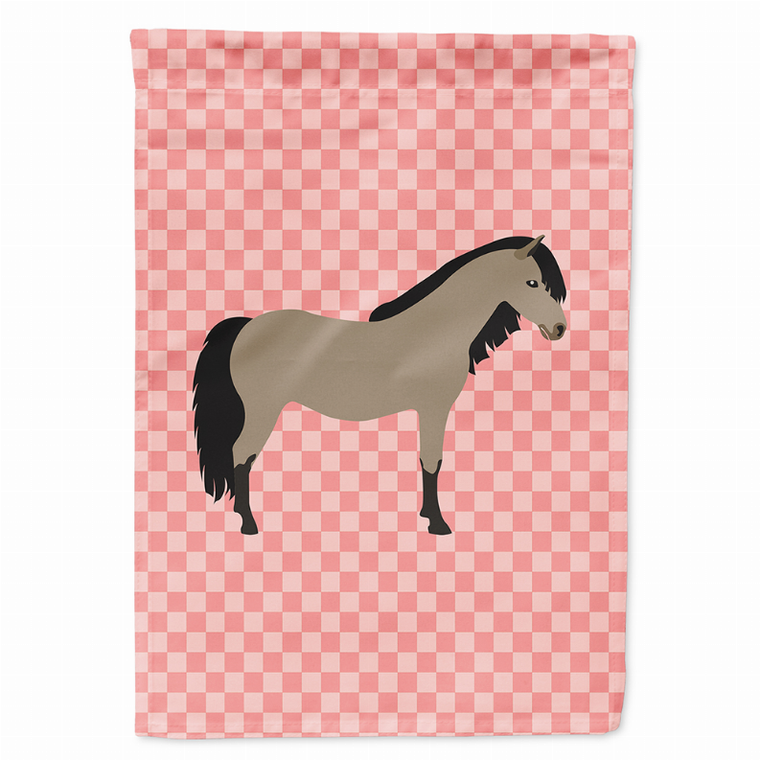 Animal/Bird Themed Pink Check Flag Canvas - 638508945594