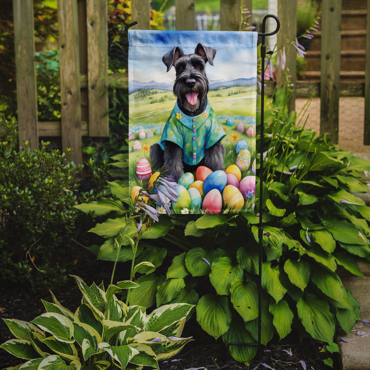 Giant Schnauzer Easter Egg Hunt Garden Flag - 194030936405