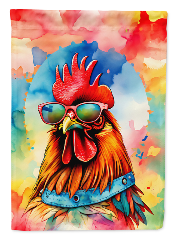 Hippie Animal Red Rooster Garden Flag - 198453034588