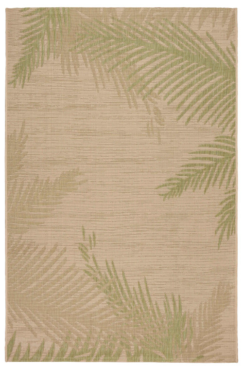 5’ X 7’ Green Palms Indoor Outdoor Area Rug - 808230038783